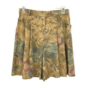 Vintage New NOS Toni Garment Bermuda CC Magic Floral Shorts Sz 16 Walking Roses